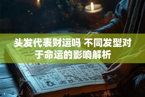 头发代表财运吗 不同发型对于命运的影响解析 头发代表财运吗 不同发型对于命运的影响解析