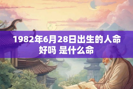 1982年6月28日出生的人命好吗 是什么命