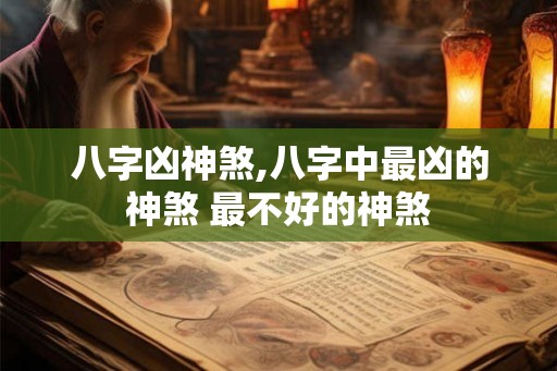 八字凶神煞,八字中最凶的神煞 最不好的神煞