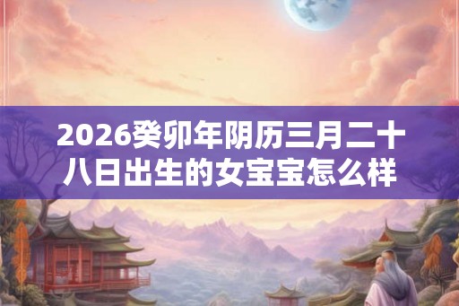2026癸卯年阴历三月二十八日出生的女宝宝怎么样