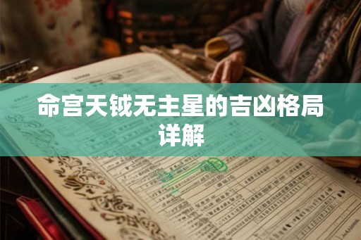 命宫天钺无主星的吉凶格局详解