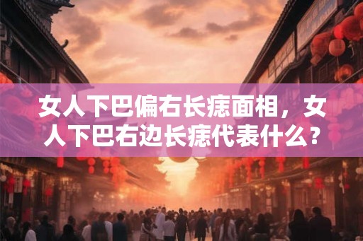 女人下巴偏右长痣面相，女人下巴右边长痣代表什么？