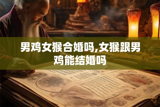 男鸡女猴合婚吗,女猴跟男鸡能结婚吗