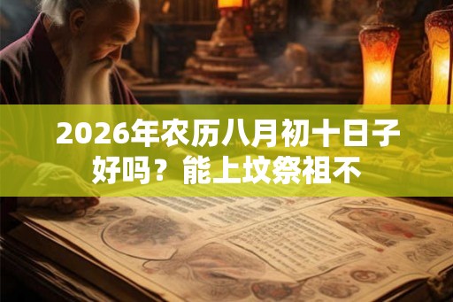 2026年农历八月初十日子好吗？能上坟祭祖不