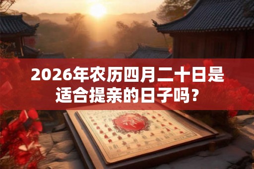 2026年农历四月二十日是适合提亲的日子吗? 2026年农历四月二十日是适合提亲的日子吗?