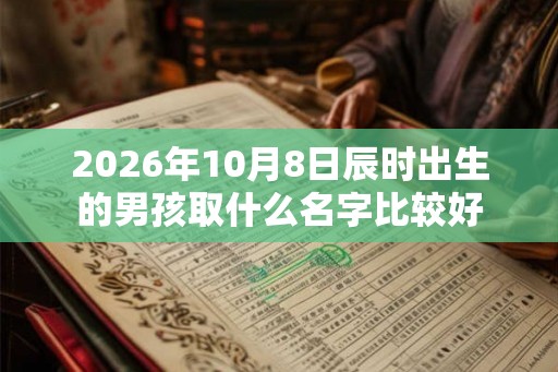 2026年10月8日辰时出生的男孩取什么名字比较好 2026年10月8日辰时出生的男孩取什么名字比较好