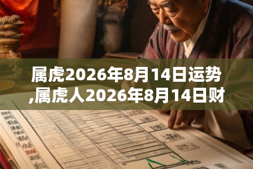 属虎2026年8月14日运势,属虎人2026年8月14日财运,生肖虎2026年8月14日运势 属虎2026年8月14日运势,属虎人2026年8月14日财运,生肖虎2026年8月14日运势