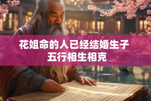 花姐命的人已经结婚生子  五行相生相克