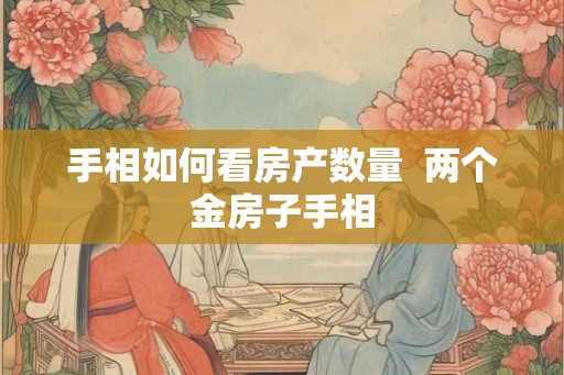 手相如何看房产数量  两个金房子手相
