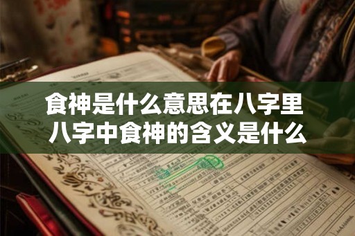 食神是什么意思在八字里 八字中食神的含义是什么 食神是什么意思在八字里 八字中食神的含义是什么