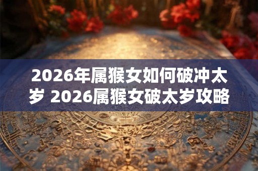 2026年属猴女如何破冲太岁 2026属猴女破太岁攻略