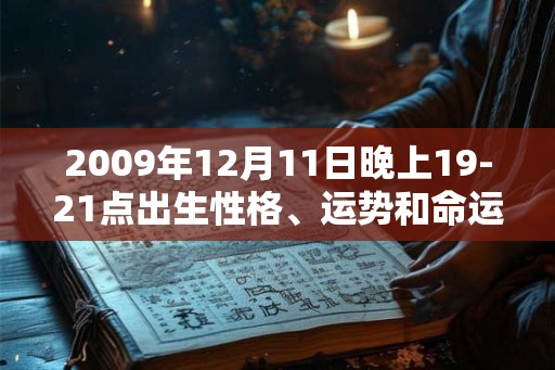 2009年12月11日晚上19-21点出生性格、运势和命运