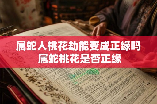 属蛇人桃花劫能变成正缘吗 属蛇桃花是否正缘