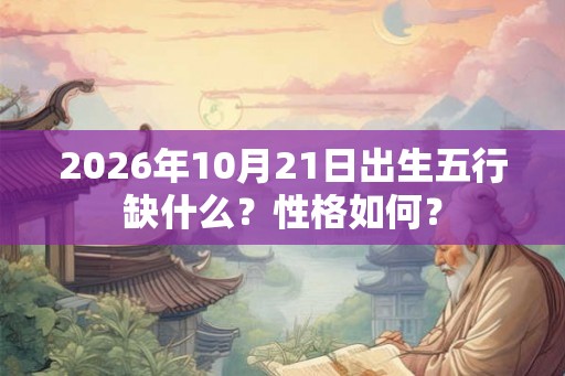 2026年10月21日出生五行缺什么？性格如何？