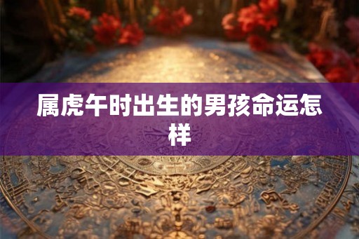 属虎午时出生的男孩命运怎样