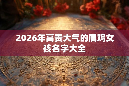 2026年高贵大气的属鸡女孩名字大全