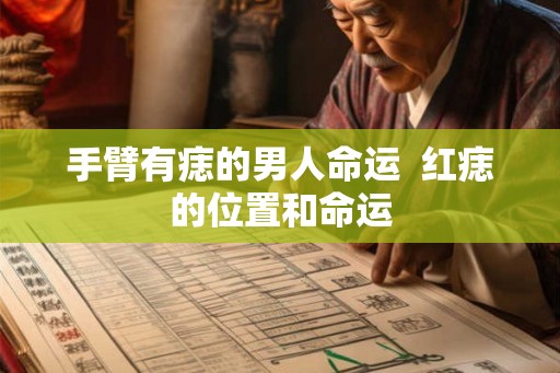 手臂有痣的男人命运  红痣的位置和命运