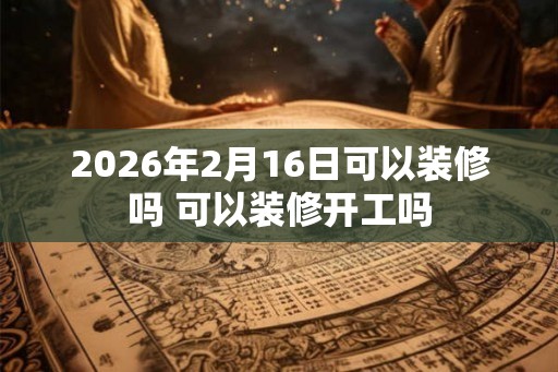 2026年2月16日可以装修吗 可以装修开工吗