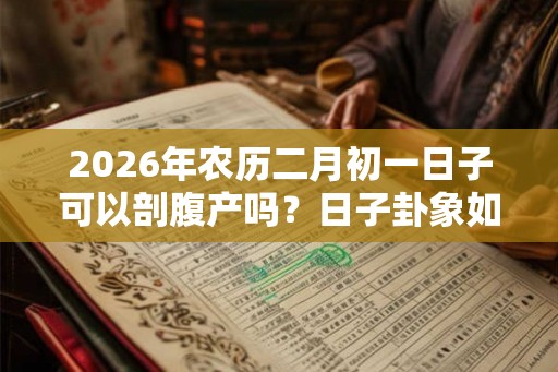 2026年农历二月初一日子可以剖腹产吗？日子卦象如何？