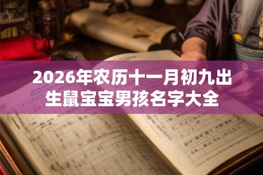 2026年农历十一月初九出生鼠宝宝男孩名字大全