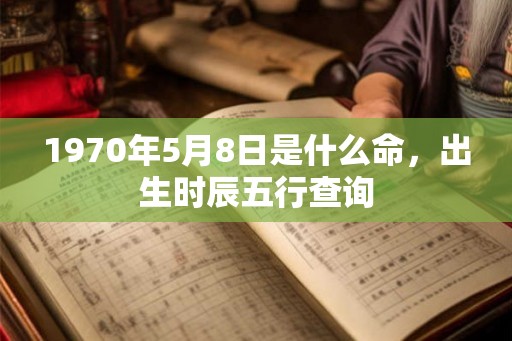 1970年5月8日是什么命，出生时辰五行查询