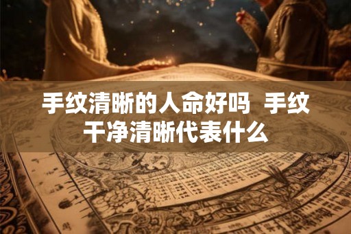 手纹清晰的人命好吗  手纹干净清晰代表什么