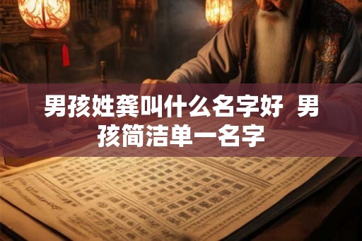 男孩姓龚叫什么名字好  男孩简洁单一名字