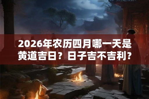 2026年农历四月哪一天是黄道吉日？日子吉不吉利？