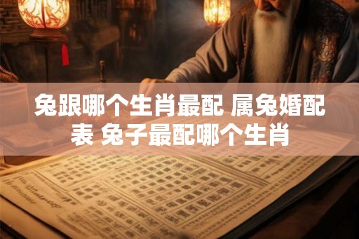 兔跟哪个生肖最配 属兔婚配表 兔子最配哪个生肖 兔跟哪个生肖最配 属兔婚配表 兔子最配哪个生肖