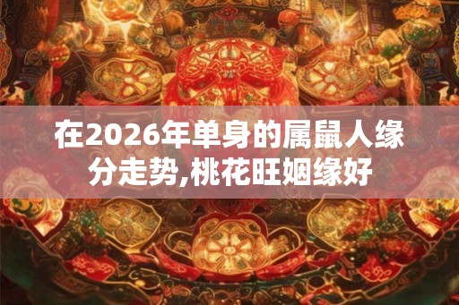 在2026年单身的属鼠人缘分走势,桃花旺姻缘好 在2026年单身的属鼠人缘分走势,桃花旺姻缘好