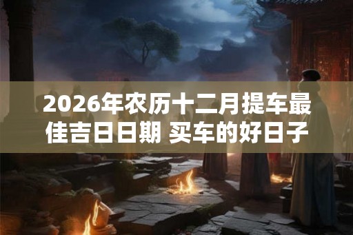 2026年农历十二月提车最佳吉日日期 买车的好日子 2026年农历十二月提车最佳吉日日期 买车的好日子