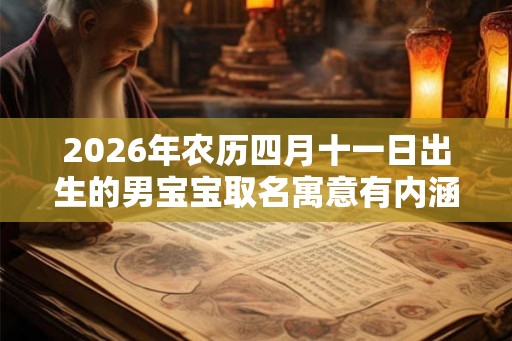 2026年农历四月十一日出生的男宝宝取名寓意有内涵的名字 2026年农历四月十一日出生的男宝宝取名寓意有内涵的名字