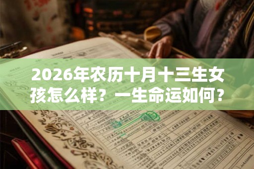 2026年农历十月十三生女孩怎么样？一生命运如何？