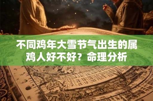 不同鸡年大雪节气出生的属鸡人好不好？命理分析