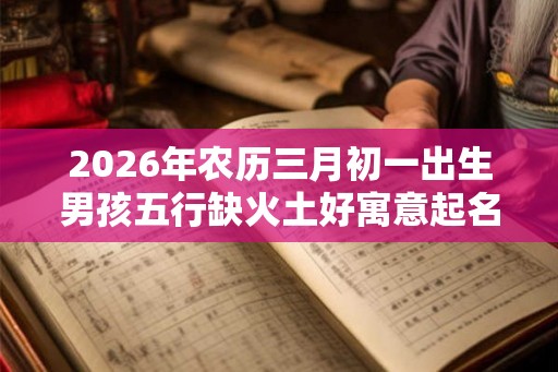 2026年农历三月初一出生男孩五行缺火土好寓意起名大全 2026年农历三月初一出生男孩五行缺火土好寓意起名大全