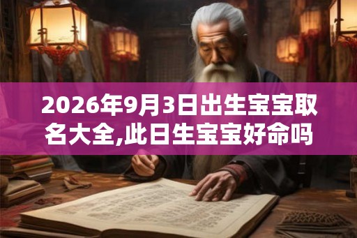 2026年9月3日出生宝宝取名大全,此日生宝宝好命吗? 2026年9月3日出生宝宝取名大全,此日生宝宝好命吗?