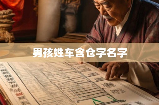 男孩姓车含仓字名字 男孩姓车含仓字名字