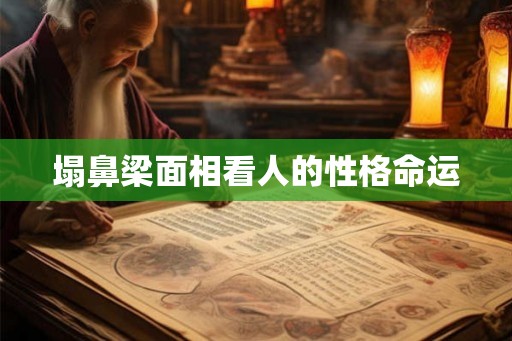 塌鼻梁面相看人的性格命运