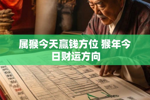 属猴今天赢钱方位 猴年今日财运方向