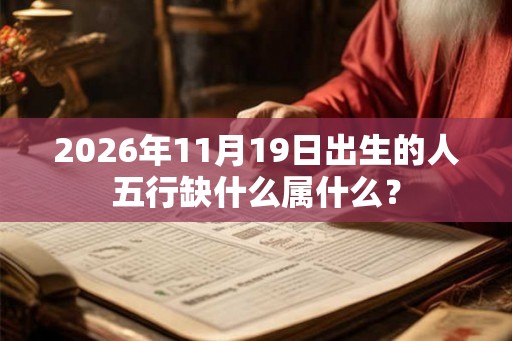 2026年11月19日出生的人五行缺什么属什么？