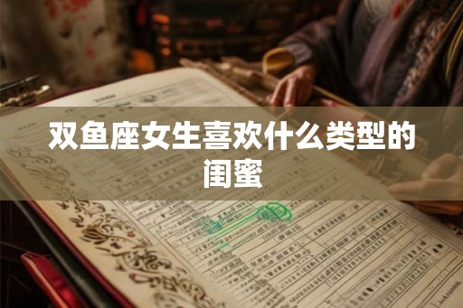 双鱼座女生喜欢什么类型的闺蜜