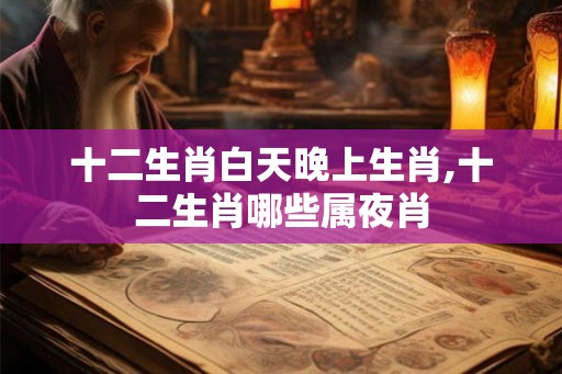 十二生肖白天晚上生肖,十二生肖哪些属夜肖
