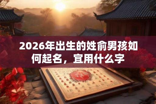 2026年出生的姓俞男孩如何起名，宜用什么字