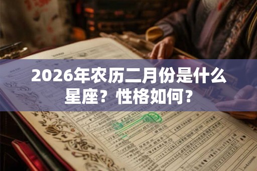 2026年农历二月份是什么星座？性格如何？