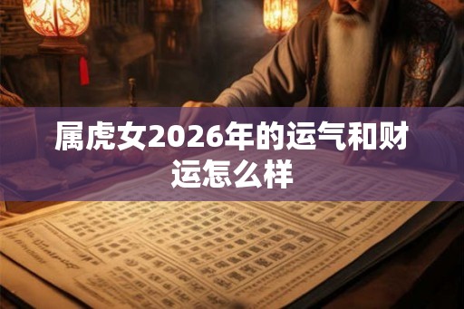 属虎女2026年的运气和财运怎么样