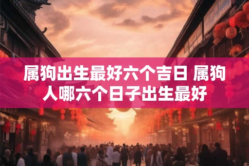 属狗出生最好六个吉日 属狗人哪六个日子出生最好