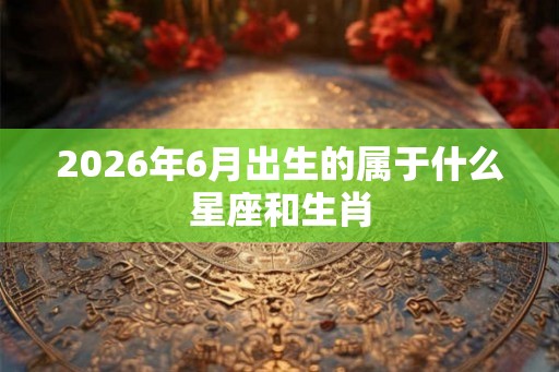 2026年6月出生的属于什么星座和生肖 2026年6月出生的属于什么星座和生肖