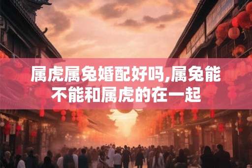 属虎属兔婚配好吗,属兔能不能和属虎的在一起