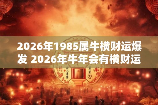 2026年1985属牛横财运爆发 2026年牛年会有横财运吗