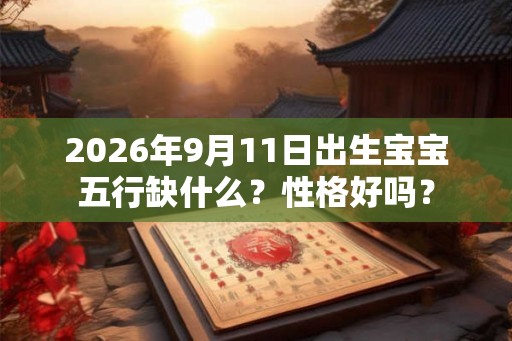 2026年9月11日出生宝宝五行缺什么？性格好吗？